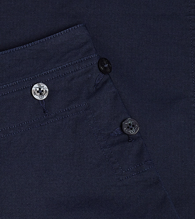 Polo Ralph Lauren Cotton Wide-leg Pants In Newport Navy