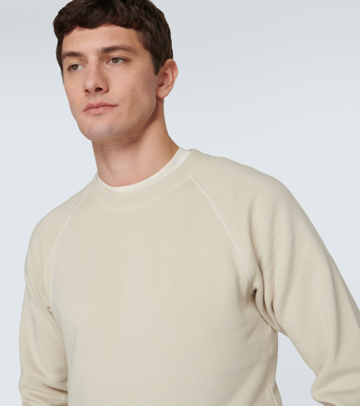 Tom Ford Cotton Sweatshirt In Ecru