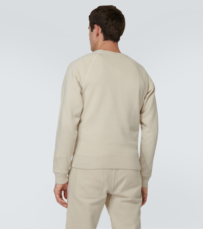 Tom Ford Cotton Sweatshirt In Ecru