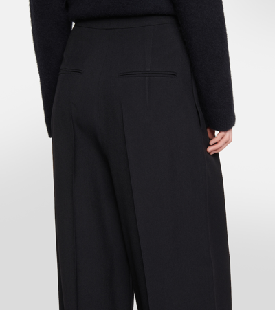 Shop The Row Crissi High-rise Wide-leg Pants In Night Sky