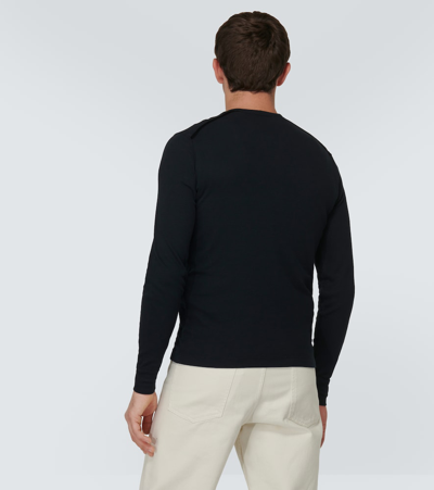 Tom Ford Straight Hem Long-sleeved T-shirt In Black