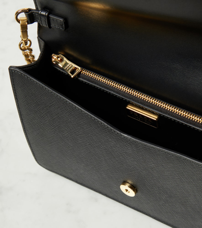 Prada Schultertasche Small Aus Leder In Schwarz