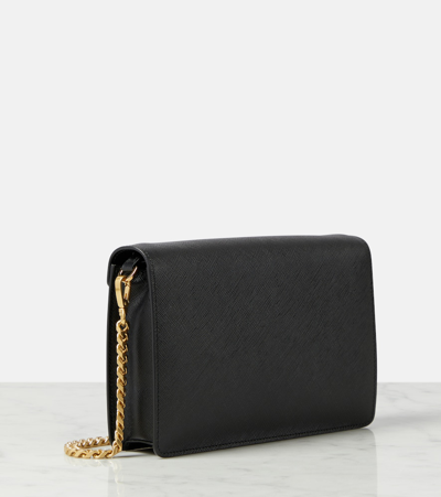 Prada Schultertasche Small Aus Leder In Schwarz