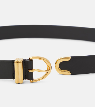 Shop Khaite Bambi Leather Belt In Black