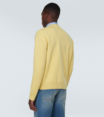Shop Gucci Cashmere Sweater In Yellow