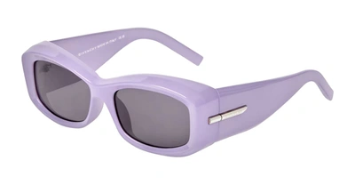 Givenchy G 180 Acetate Rectangle Sunglasses In Purple