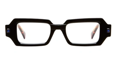 Shop Kuboraum Eyeglasses In Black Tortoise
