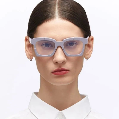 Shop Kuboraum Eyeglasses In Violet
