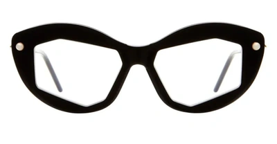Shop Kuboraum Eyeglasses In Black