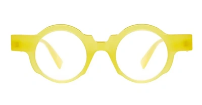 Shop Kuboraum Eyeglasses In Yellow