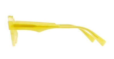 Shop Kuboraum Eyeglasses In Yellow