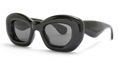 Shop Loewe Sunglasses In Black Shine