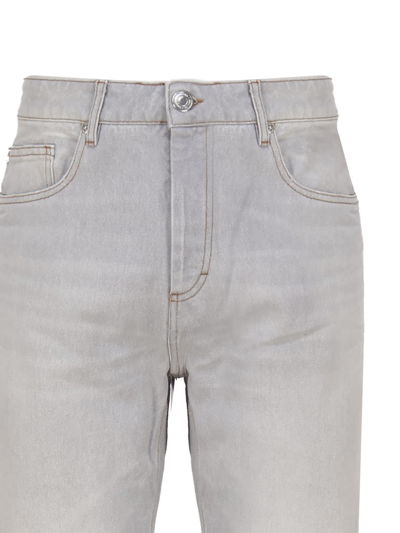 Shop Ami Alexandre Mattiussi Slim Fit Jeans In Cotton Denim In Vintage Grey