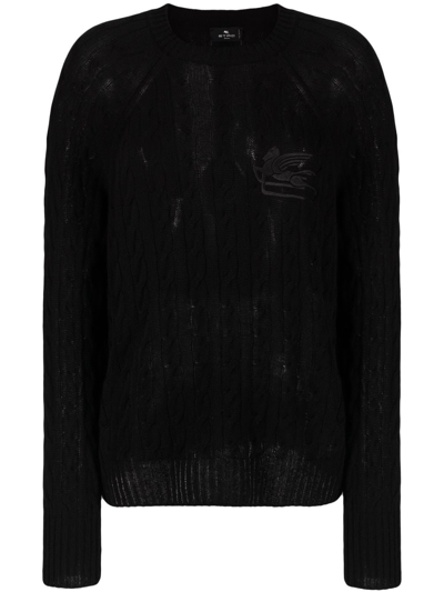 Shop Etro Maglioncino In Cashmere Nero In Black