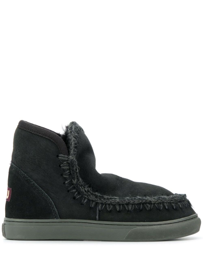 Shop Mou Sneakers Eskimo In Black