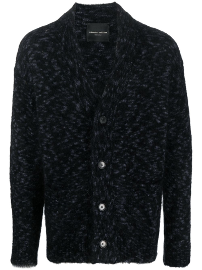 Shop Roberto Collina Patterned Intarsia-knit Crew-neck Jumper In Black