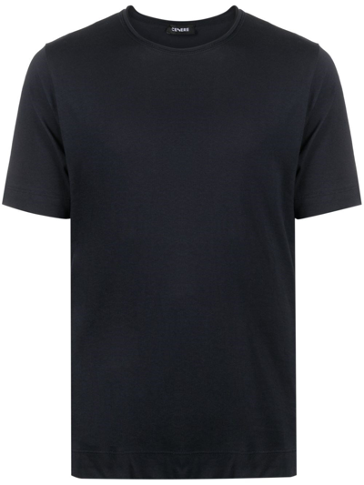 Shop Cenere Maglieria T-shirt Girocollo In Blue