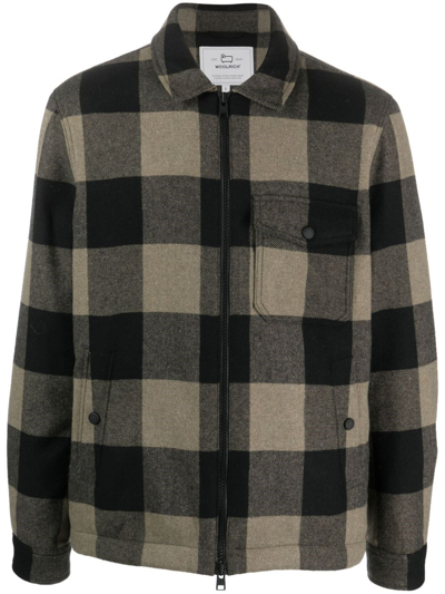 Shop Woolrich Giacca Camicia In Green