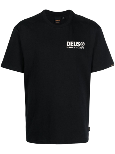 Shop Deus T-shirt Girocollo In Gray