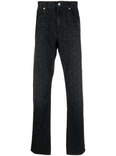 Shop Isabel Marant Jeans Cotone Nero In Black