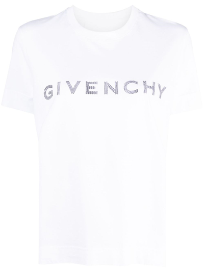 Shop Givenchy T-shirt Cotone Bianco In White