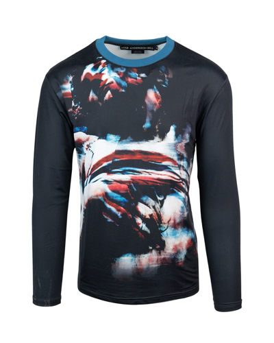 Shop Andersson Bell Linycius Blue T-shirt With Multicolor Print