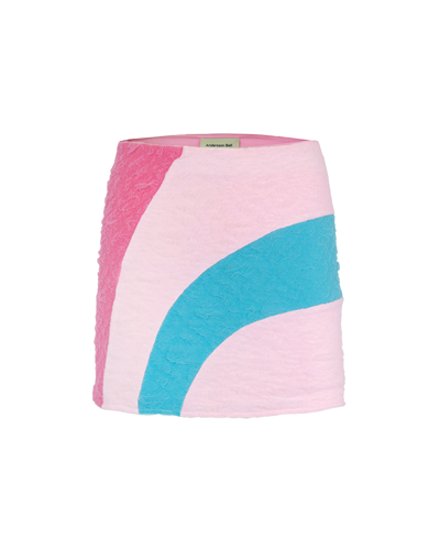 Shop Andersson Bell Ruffled Chiffon Mini Skirt In Multi