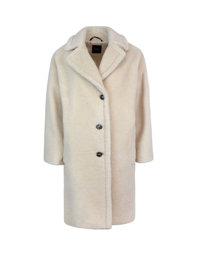 Weekend Max Mara Beige Wool Blend Coat In 005beige