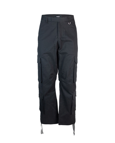 Shop Represent Black Cargo Trousers In 01black