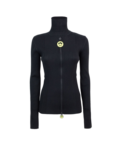 Shop Barrow Ribbed Sweater With Zip In 110black