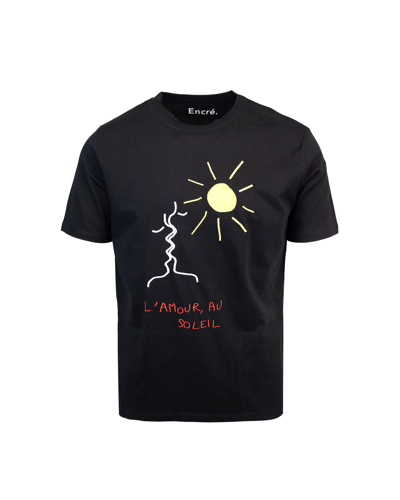 Shop Encré. T-shirt Love In The Sun In Black