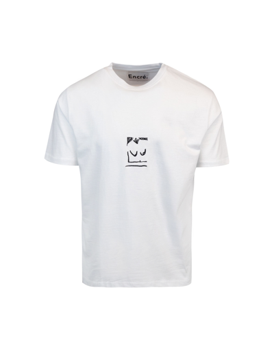 Shop Encré. A Sketch T-shirt In Bianco
