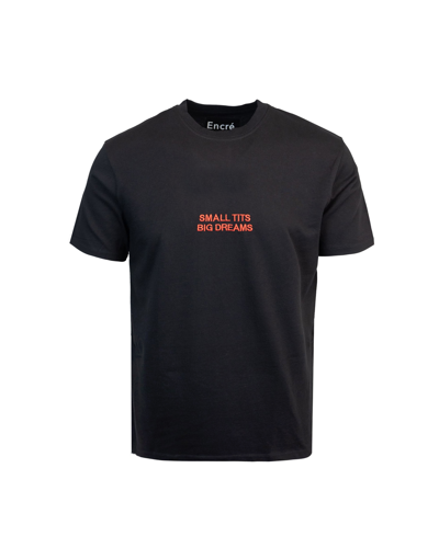 Shop Encré. T-shirt Small Tits Big Dreams In Black