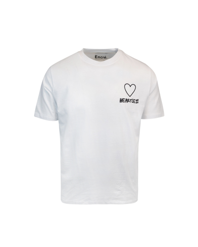 Shop Encré. T-shirt Heartless In Bianco
