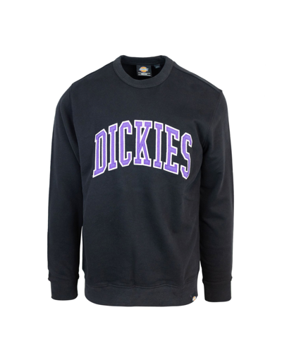 Shop Dickies Sweatshirt Aitkin Logo Purple In Dkg411