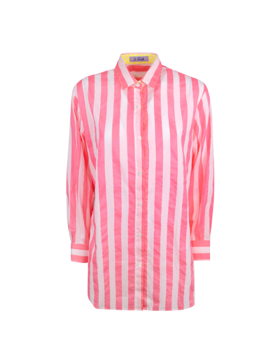 Shop Mc2 Saint Barth Striped Brigitte Shirt In 06167d
