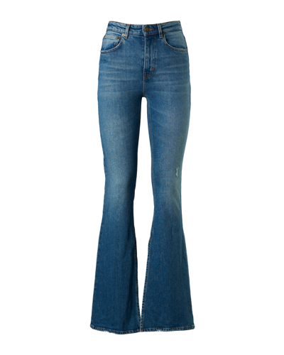 Shop Aniye By Alabama Flared Jeans In Blu