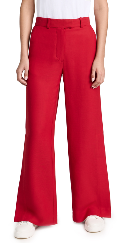 Shop Apiece Apart Alba Trousers Deep Red