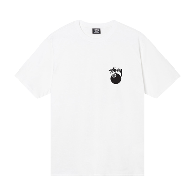 Pre-owned Stussy Billiards Tee 'white'