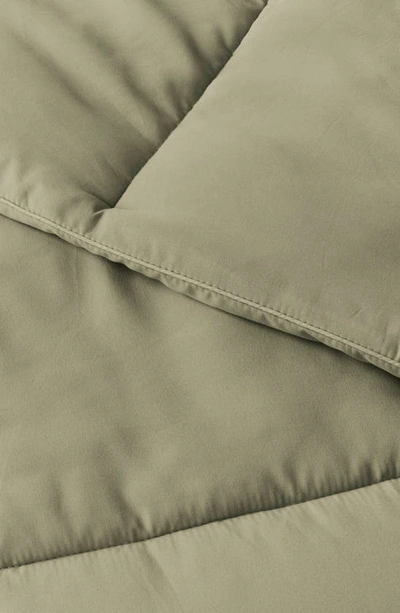 Shop Homespun All Season Premium Down Alternative Solid Comforter In Eucalyptus