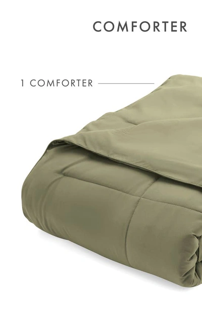 Homespun All Season Premium Down Alternative Solid Comforter In Eucalyptus