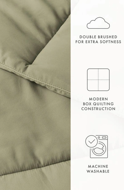 Homespun All Season Premium Down Alternative Solid Comforter In Eucalyptus