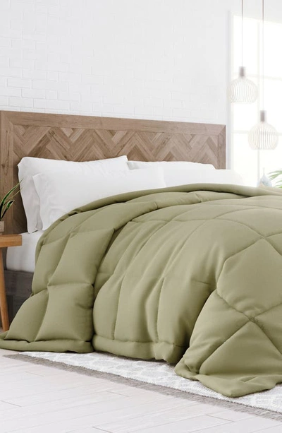 Homespun All Season Premium Down Alternative Solid Comforter In Eucalyptus