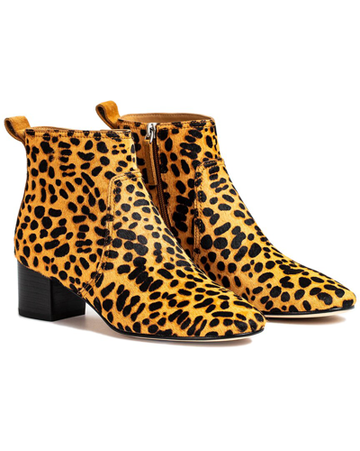 Shop Johnny Was Leopard Haircalf Bootie In Brown