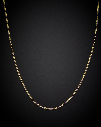 Shop Italian Gold 14k  Paperclip Chain Necklace