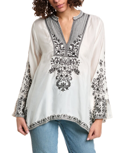 Shop Johnny Was Natural Tempest Blouse In White
