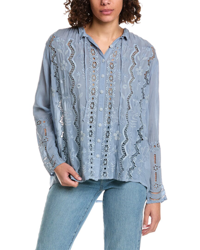Shop Johnny Was Irini Blouse In Grey