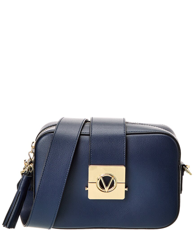 Shop Valentino By Mario Valentino Babette Bonbonniere Leather Crossbody In Blue