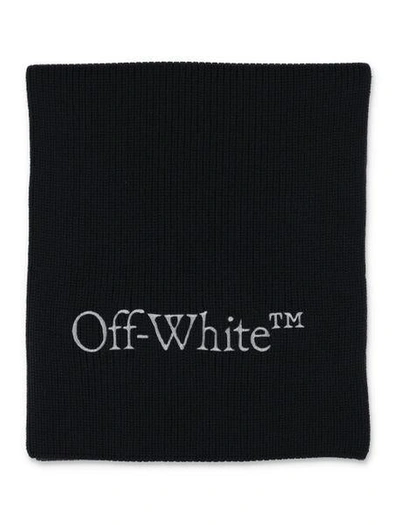 Shop Off-white Foulards & Scarfs In Blacksilv