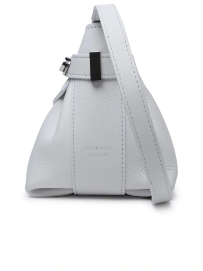 Shop Ferragamo Salvatore  'hug' White Leather Bag
